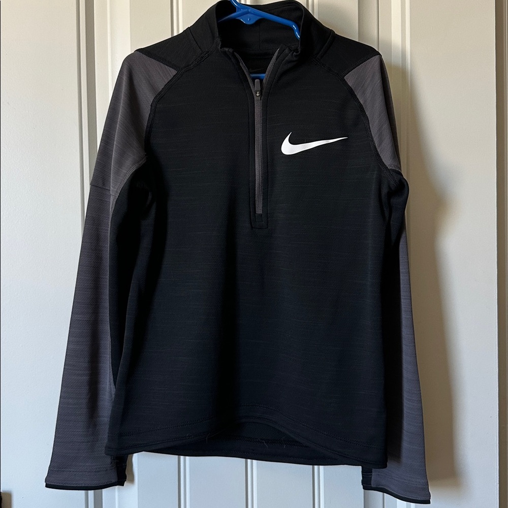 Nike Black and Gray Performance Pullover
